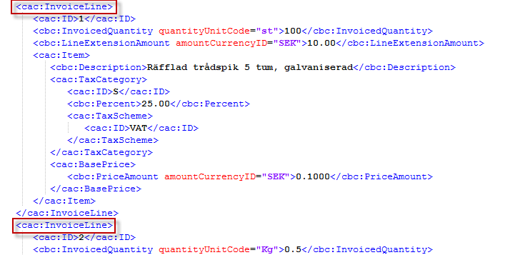 XMLInvoiceReptags